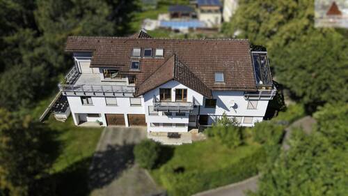 Vorderansicht - Repräsentatives Wohn- und Geschäftshaus mit Wintergarten & Stellplätzen in Lichtenstein bei Zwickau