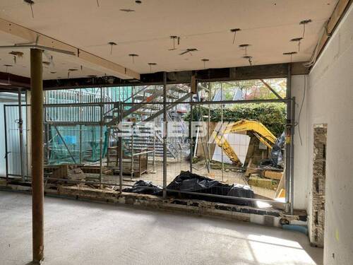 Blick vom Erdgeschoss zum Innenhof - Büro zur Miete in Schwäbisch Hall