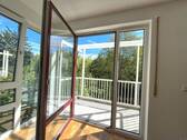 Blick vom Balkon ins Grüne - 2 Zimmer Etagenwohnung zum Kaufen in München
