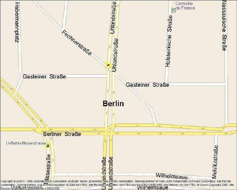 Kartenausschnitt - 2 Zimmer Etagenwohnung zur Miete in Berlin