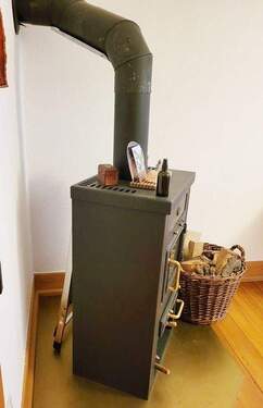 Holzofen Südhälfte Schlafzimmer 2 - 