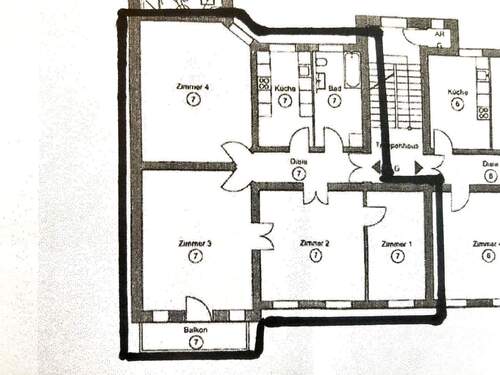 Nr. 7 im 1. OG, 130 qm Wfl. - 
