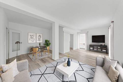 Wohn- Esszimmer - Einrichtungsvorschlag - 4 Zimmer Etagenwohnung zum Kaufen in Frankfurt (Oder)