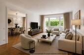 Wohnzimmer - AIGNER - Exklusive 5-Zimmer-Wohnung in Nymphenburg