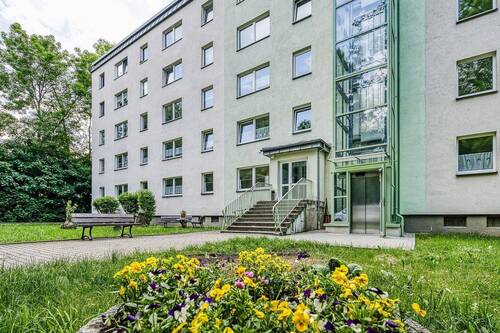 Hauseingangsbereich mit Wiese - 