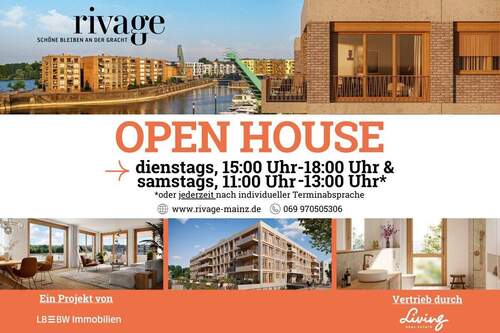RIVAGE Open House - 4 Zimmer Etagenwohnung in Mainz