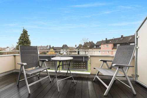 Blick von Balkon 1 - 2 Zimmer Etagenwohnung in Troisdorf