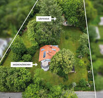 Starnberg - Söcking. Weitläufiges Parkgrundstück mit historischem Jagdschlösschen samt Gästehaus.