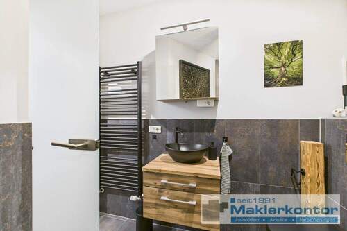 Badezimmer mit Fußbodenheizung - 