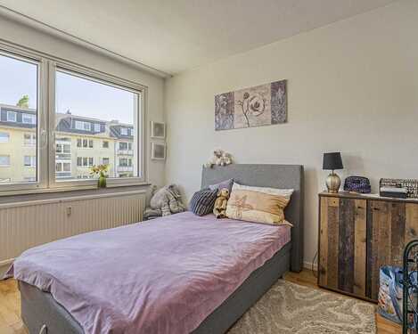 Zweites Schlafzimmer - Etagenwohnung mit 77,00 m&sup2; in Ratingen zum Kaufen