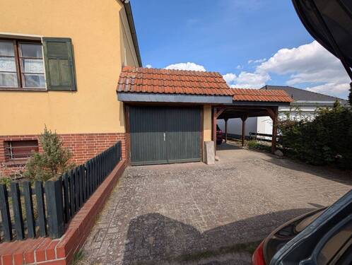 Zufahrt Garage Carport.jpg - 4 Zimmer Einfamilienhaus in Milower Land