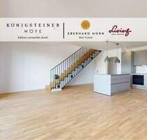 Moderne Eleganz auf zwei Ebenen helle 3-Zimmer-Maisonettewohnung mit Burgblick| KÖNIGSTEINER HÖFE