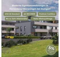 Neubau 3-Zimmerwohnung in Herrenberg Oberjesingen, Bezugsfertig März 2027, bereits über 60% verkauft.