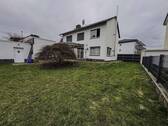 Hausansicht Rückseite - Großzügiges Einfamilienhaus mitten in Enkheim fussläufig zum Hessencenter