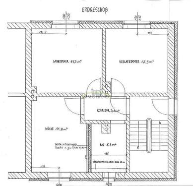 Bild 3 - 2 Zimmer Etagenwohnung in Krostitz
