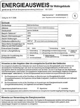 Energieausweis - 