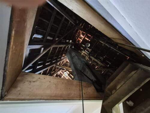 Blick auf den Dachboden - 