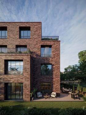 Neubau Ansicht - 2 Zimmer Etagenwohnung zum Kaufen in Berlin