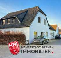 Berne 3-Familienhaus nähe Lürssen-Yachtwerft, mit großem Garten, Garage und 2 Carports