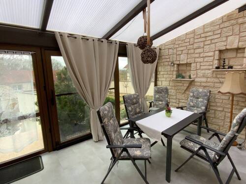 Terrasse Wintergarten - modernes Einfamilienhaus mit viel Platz für die Familie in Kirchheilingen zu verkaufen