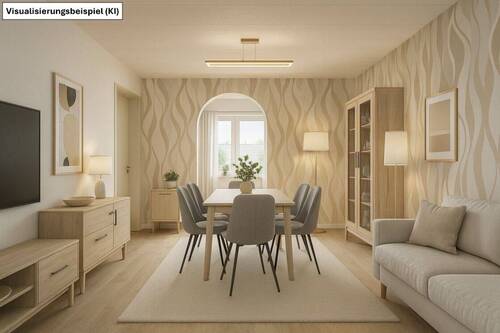 Essbereich Visualisierung - Familienfreundliches Reihenhaus mit Einliegerwohnung