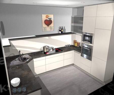 Visualisierung Küche - 4 Zimmer Mehrfamilienhaus, Wohnhaus zur Miete in Konstanz