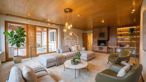 Wohnzimmer EG KI - 5 Zimmer Etagenwohnung zum Kaufen in Großerlach