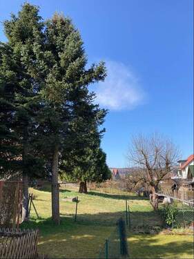 Blick in den Garten - 7 Zimmer Doppelhaushälfte in Brotterode-Trusetal