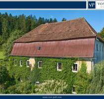 Denkmalgeschütztes Wohnhaus aus dem 18. Jahrhundert, ehemaliges Mühlengebäude in idyllischem Garten - Wegscheid Steinmühl