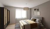 Helles und komfortables Schlafzimmer - 2 Zimmer Etagenwohnung zum Kaufen in Frankfurt (Oder)