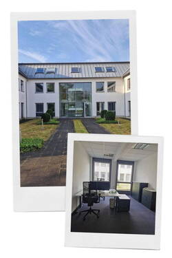 Ansicht und Bürobeispiel - 8€ nettoqm - Büro 15, 20 oder 30 qm inkl. WLAN und Nebenkostenpauschale - 12 Monate