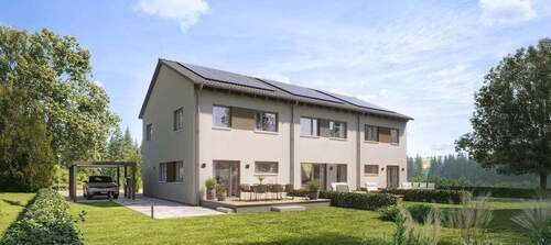 Neubauprojekt Reihenhäuser - So könnte Ihr neues Zuhause aussehen! - Neubauprojekt mit Hanse Haus - Modernes Reihenendhaus in Sigmaringen