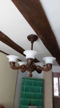 handgeschnitzte Lampe - 