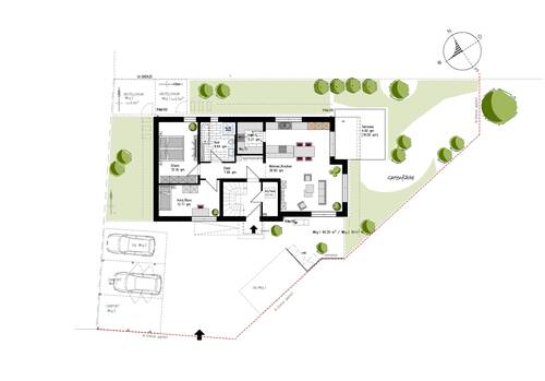 Aussenanlage.JPG - 3 Zimmer Etagenwohnung in Schlangen