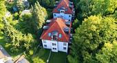 Drohnenaufnahme - 2-Zimmer-Wohnung mit Tiefgarage und Balkon - Natur pur in Dresden-Rochwitz