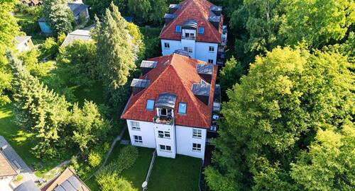 Drohnenaufnahme - 2-Zimmer-Wohnung mit Tiefgarage und Balkon - Natur pur in Dresden-Rochwitz