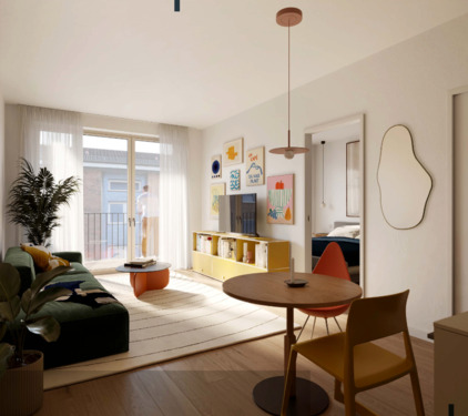 Wohnzimmer - Beispiel - 1 Zimmer Etagenwohnung in Hamburg