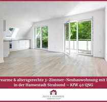 Barrierearme & Altersgerechte 3-Zimmer-Neubauwohnung mit Balkon KFW 40 QNG - Stralsund Kniepervorstadt