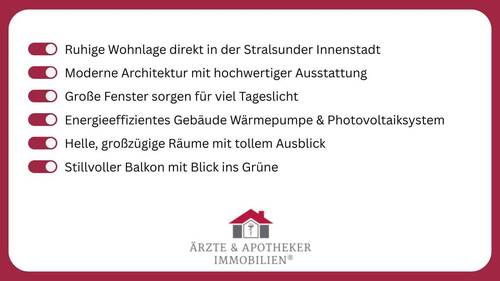 Ihre Vorteile! - Etagenwohnung mit 74,50 m&sup2; in Stralsund zum Kaufen