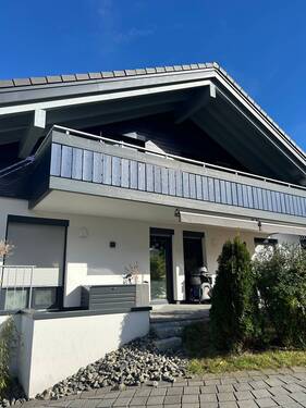 Westbalkon/Terrasse.jpg - 4 Zimmer Etagenwohnung zum Kaufen in Blaichach