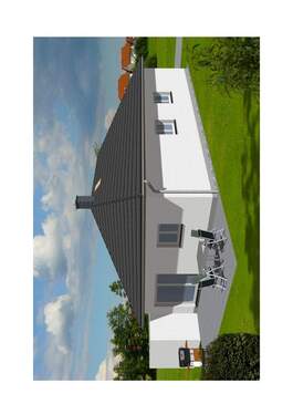 Visualisierung_Ansicht_Garten.jpg - 4 Zimmer Bungalow in Taucha
