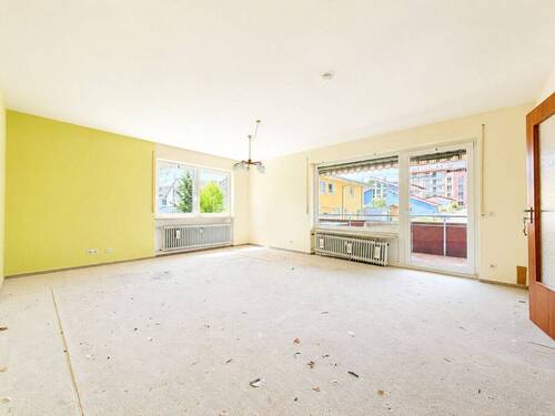 Wohnzimmer - Etagenwohnung mit 94,00 m&sup2; in Donaueschingen zum Kaufen