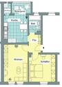Grundriß - Etagenwohnung mit 68,50 m² in Zwickau-Nordvorstadt zur Miete