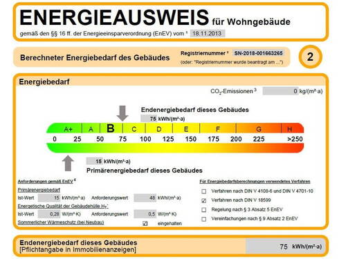 Energieausweis - 1 Zimmer Etagenwohnung in Dresden