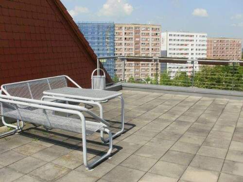 Gemeinschaftsterrasse - 1 Zimmer Etagenwohnung in Halle (Saale)
