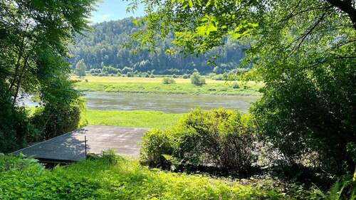 Ausblick vom Grundstück - Grundstück zum Kaufen in Stadt Wehlen