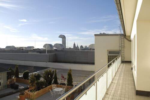 terrasse, blick nach süd-westen - Büro in München zur Miete