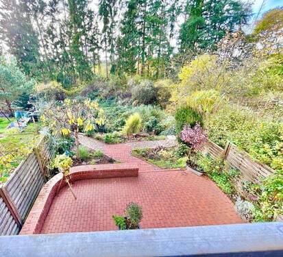 Blick in den Garten von oben - 