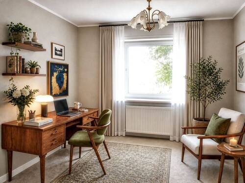 Oder das Arbeitszimmer so verändert - 