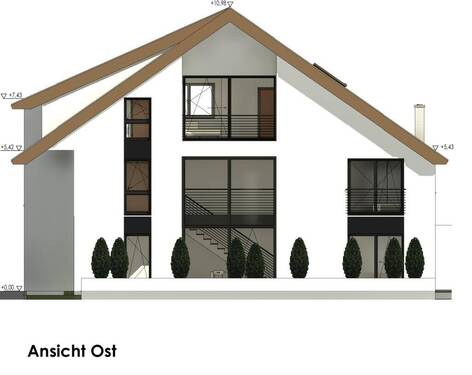 Ansicht Ost (projektiert) - Grundstück zum Kaufen in Lambsheim